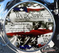 Custom Derby Cover - We The People Flag Custom Derby Cover - We The People Flag