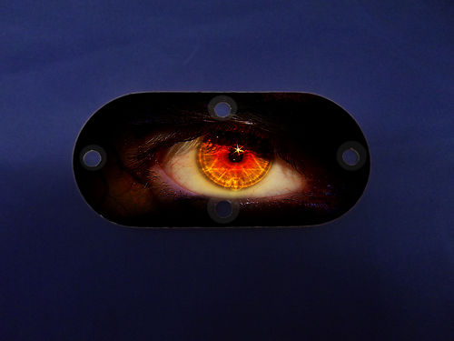 Custom Oval Inspection Cover - Eyeball