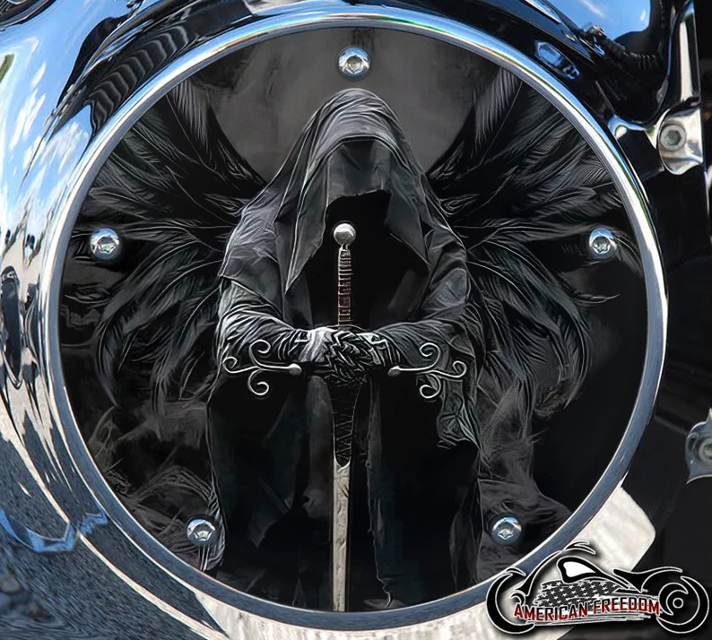 Custom Derby Cover - Dark Angel Reaper