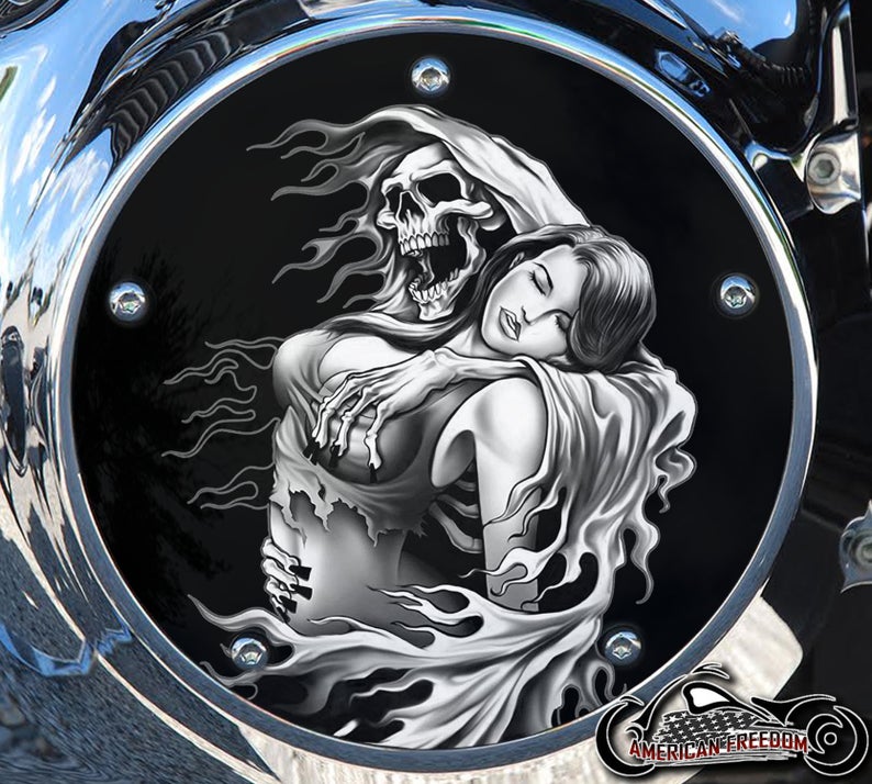 Custom Derby Cover - Reaper & Woman